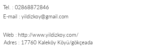 Yldz Koy Arkadia Kamp Alan telefon numaralar, faks, e-mail, posta adresi ve iletiim bilgileri